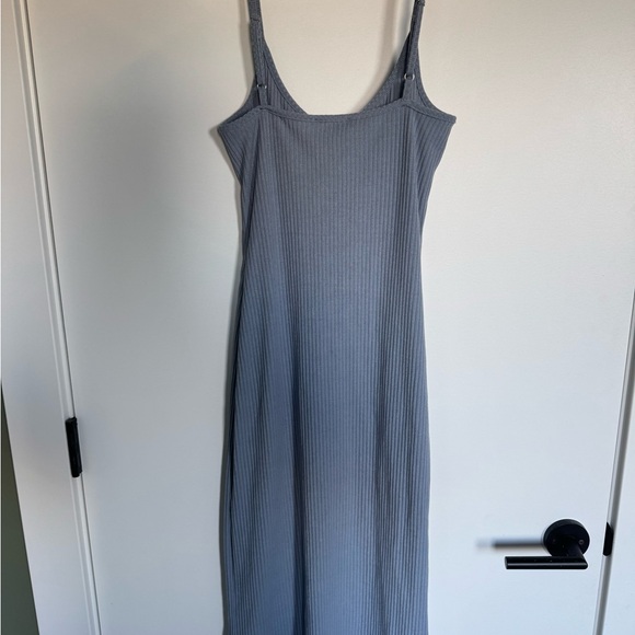 Blue Button-Down Dress - Picture 2 of 3
